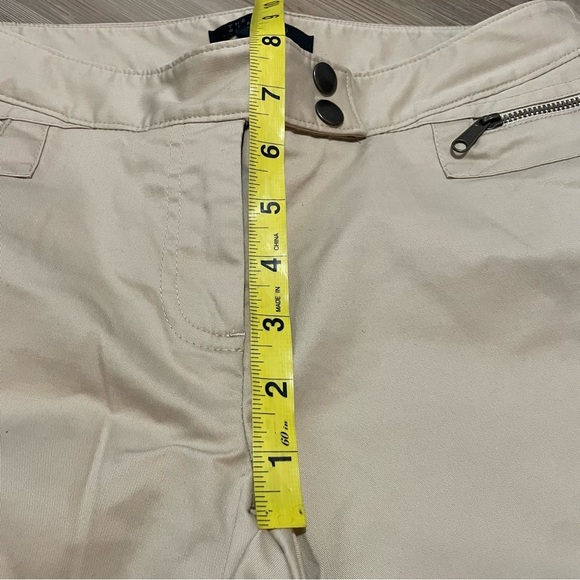 The Limited bootcut khaki pants Zippered pockets Tan Womens 4 Stretch cotton - Picture 7 of 11